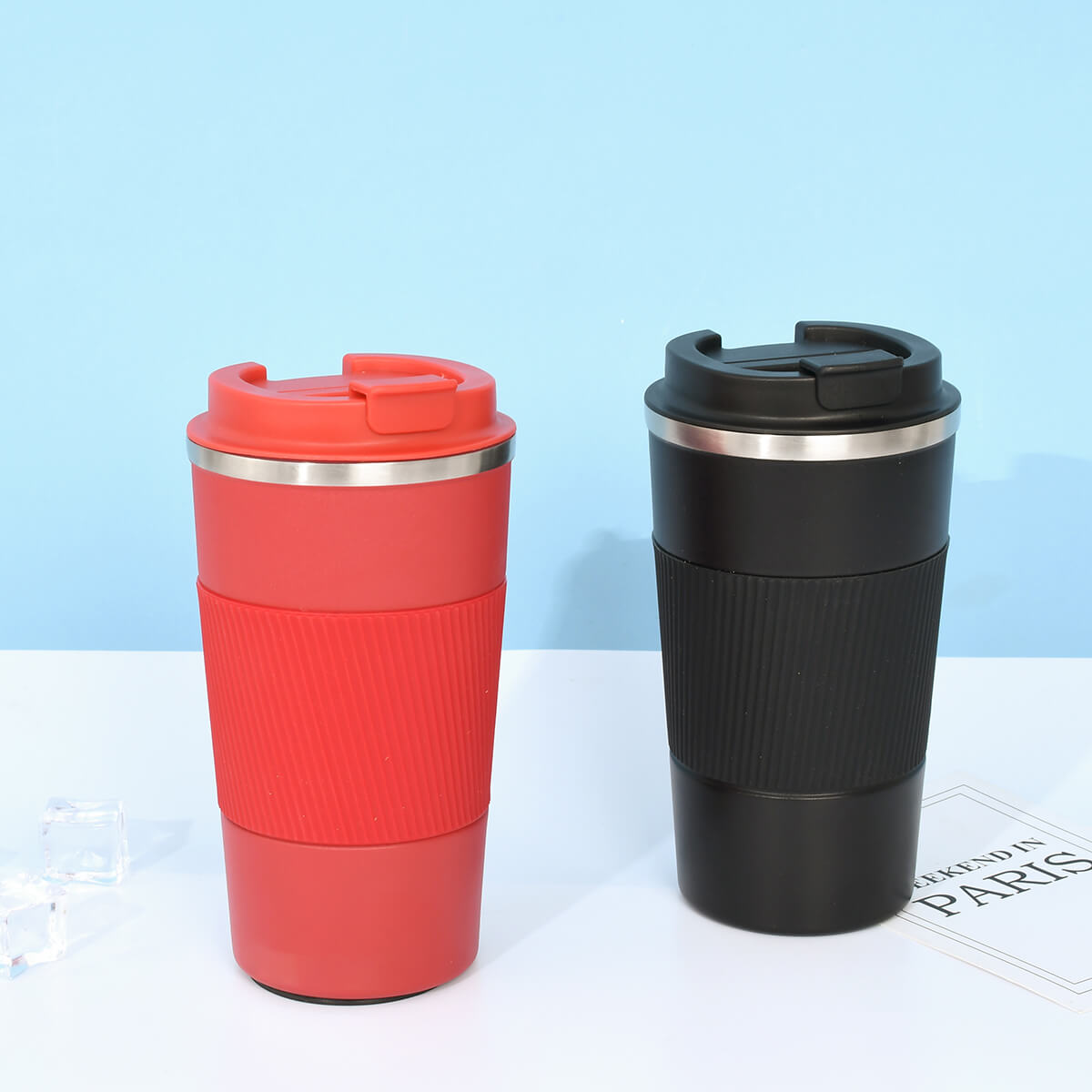 Reusable Coffee Cup with Lid 17 oz - Image 6