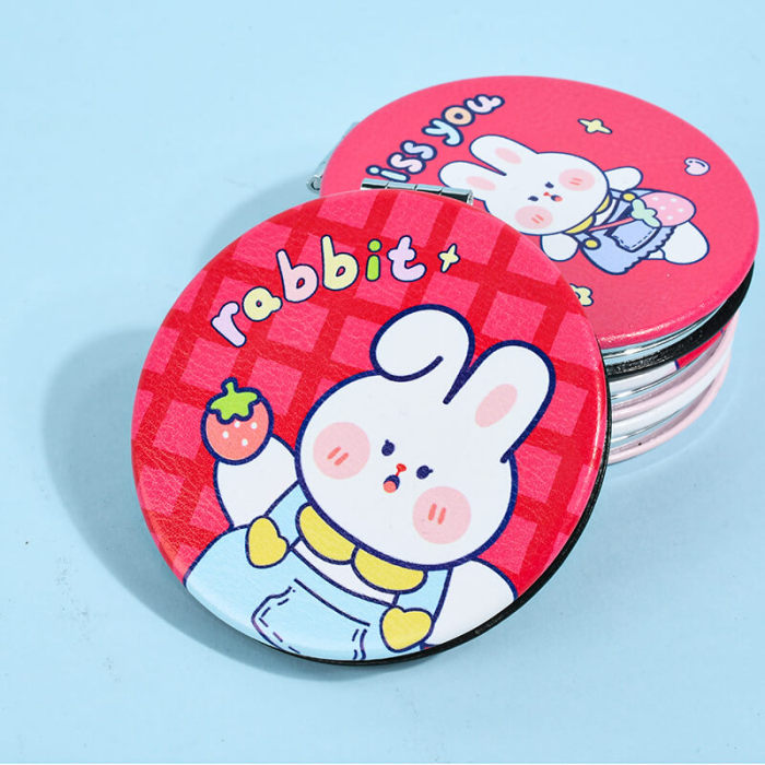 Strawberry Bunny Compact Mirror
