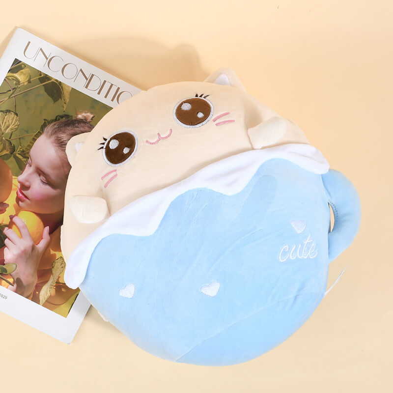 Winter Cup Cat Hand Warmer Hug Pillow 11 Inches - Image 3