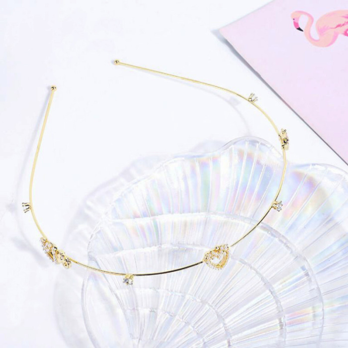 Metallic Gold Strawberry Headband