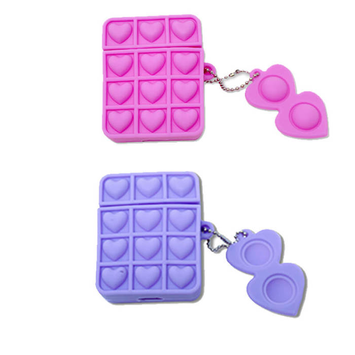 Pop it Heart-shaped Airpod 1/2 Case