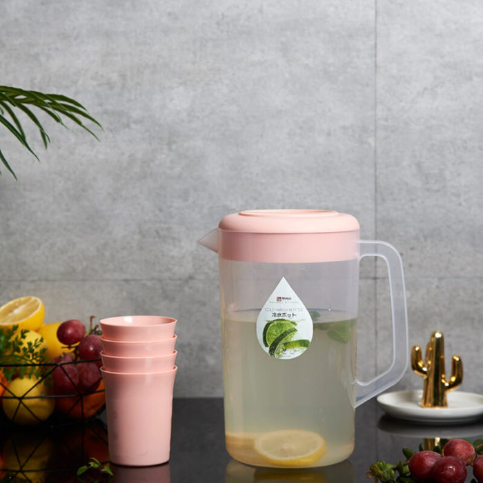 Pink Platic Water Pitcher