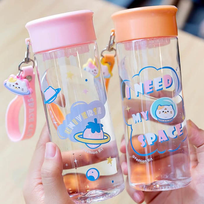 Space Cat Plastic Bottle 14.5oz