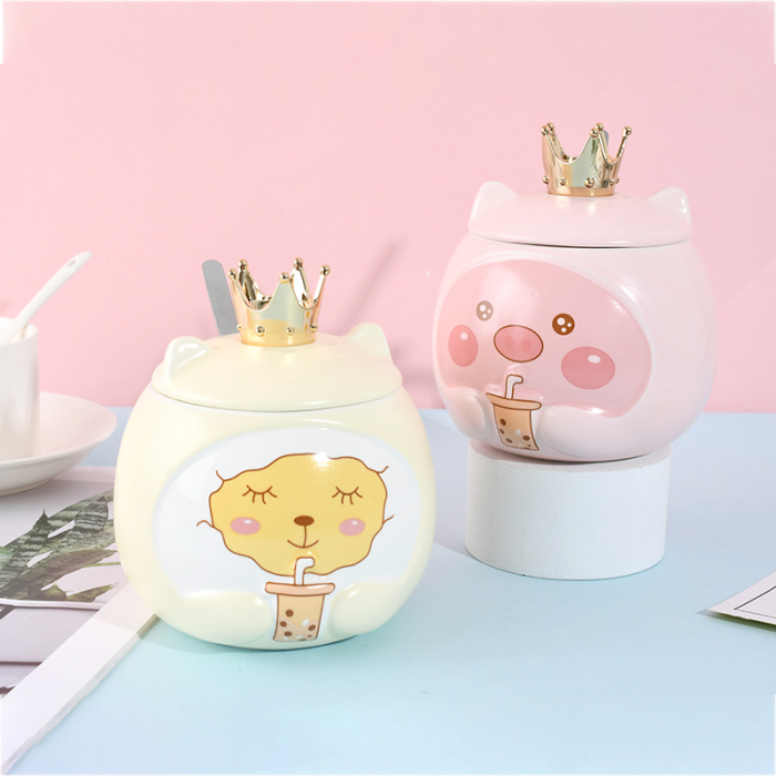 Cartoon Animal Ceramic Mug 16oz