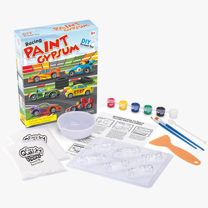 DIY Racing Car Paint Kids Toy Aged Six and Above