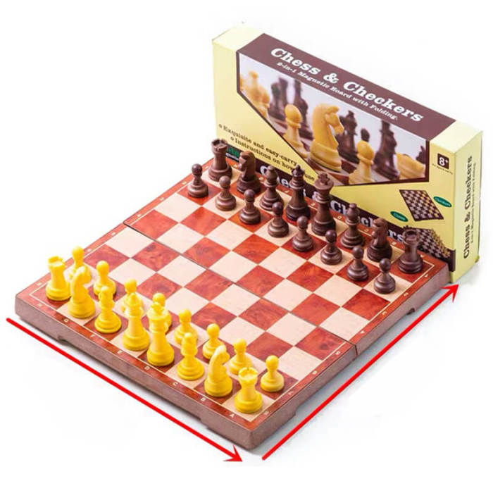 2 in 1 Chess & Checkers