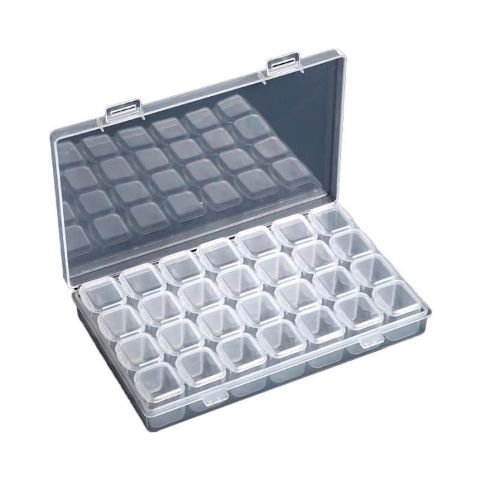 Plastic Jewelry Storage Box-Clear