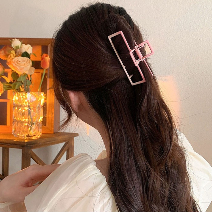 Gradient Rectangular Hair Claw Clip Big Size
