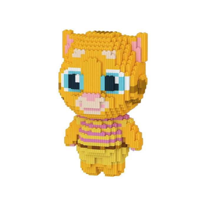 Cat Building Block-Orange