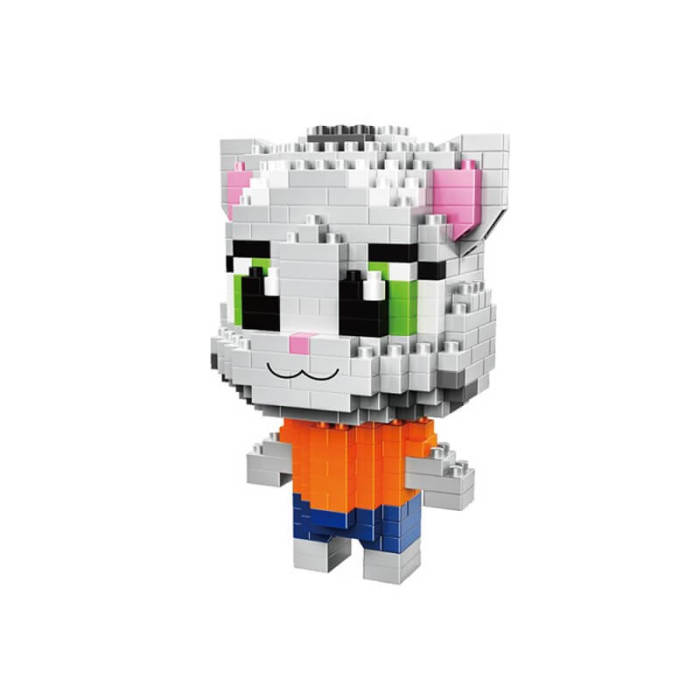 Cat Building Block-Gray