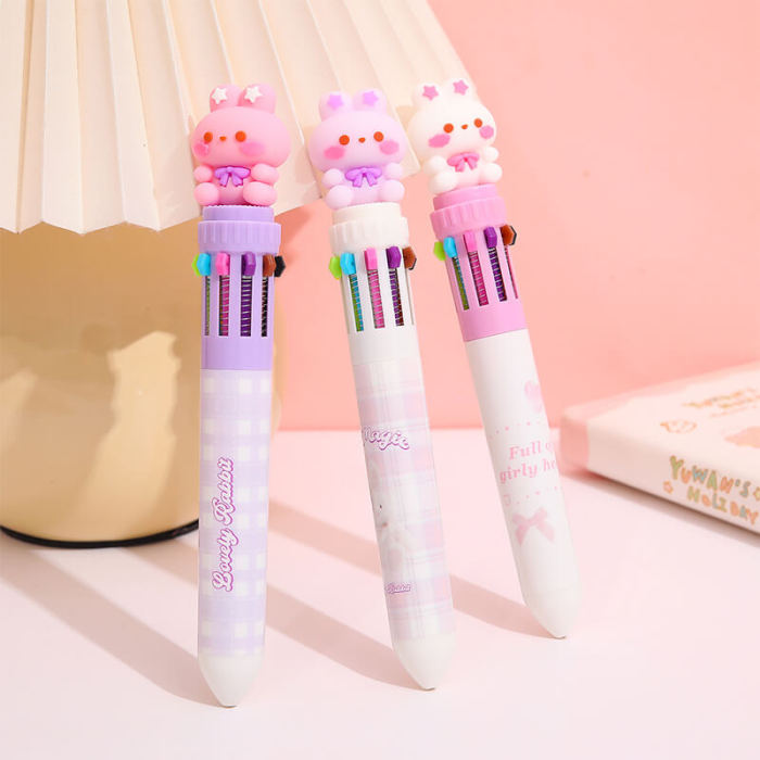 Rabbit 10-Colors Ballpoint Pen