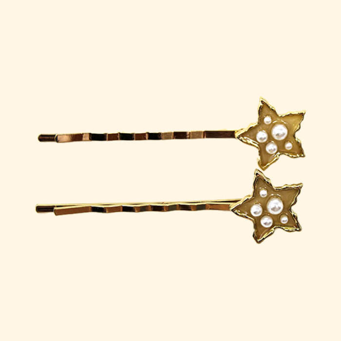 Pearl Star Hairpin 2pc