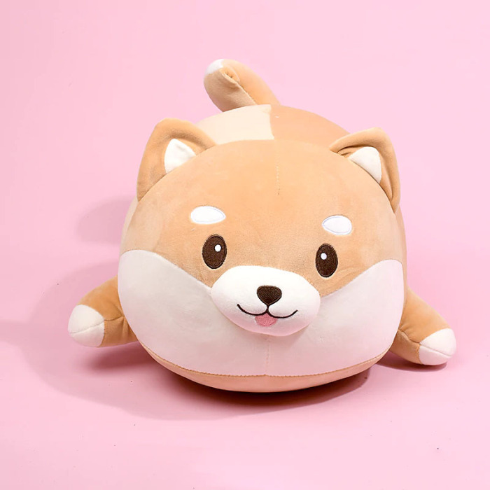 Lying Shiba Inu Stuffed Toy 19.7" Dog Stuffed Animals
