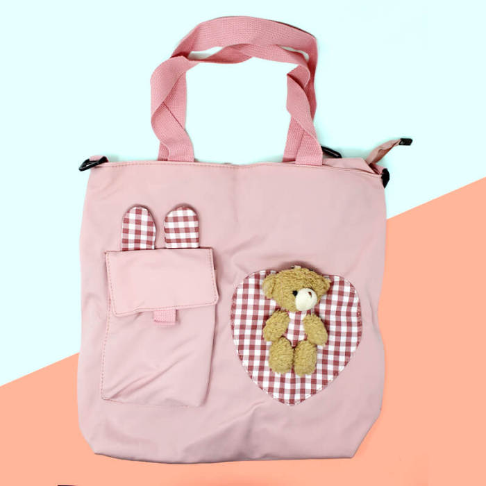 Waterproof Bear Shoulder Bag Detachable Strap