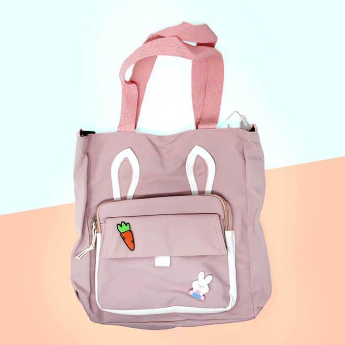 Carrot and Rabbit Canvas Bag