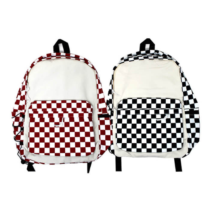 Plaid Backpack