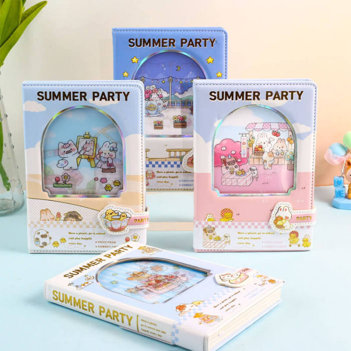 Notebook 32K Summer Party Magnetic Clasp