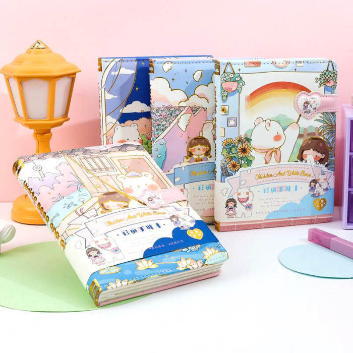 36K Polar Bear and Girl Notebook