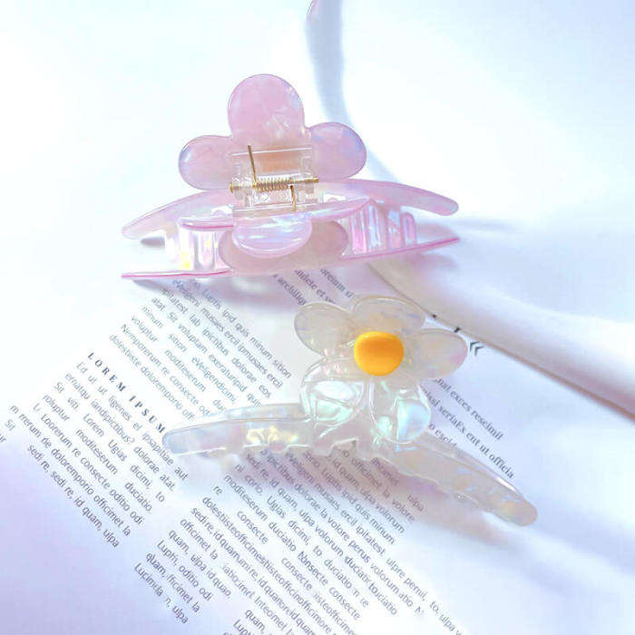 Flower Hair Claw Clip
