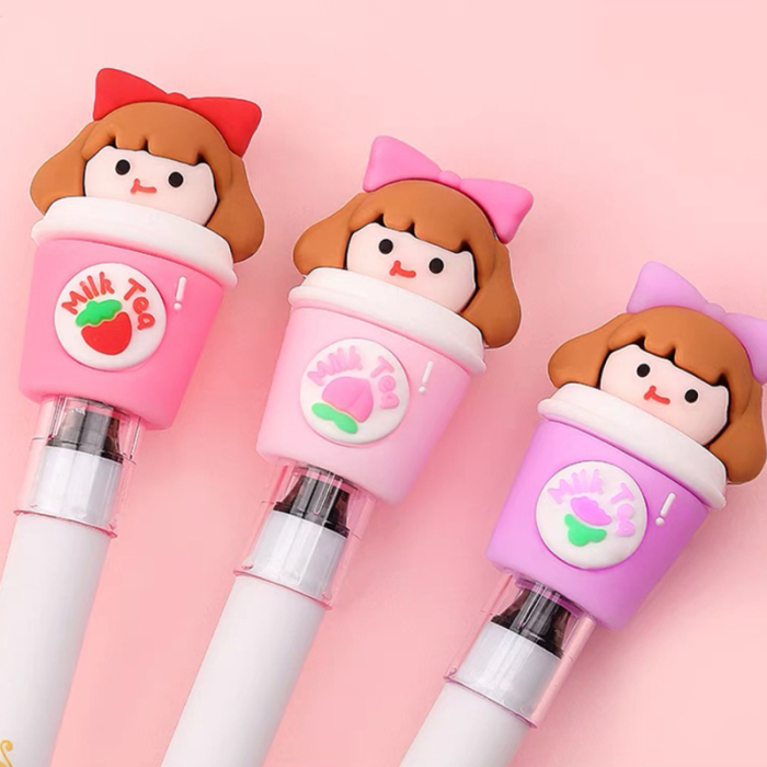 Bubble Tea Girl Gel Pen