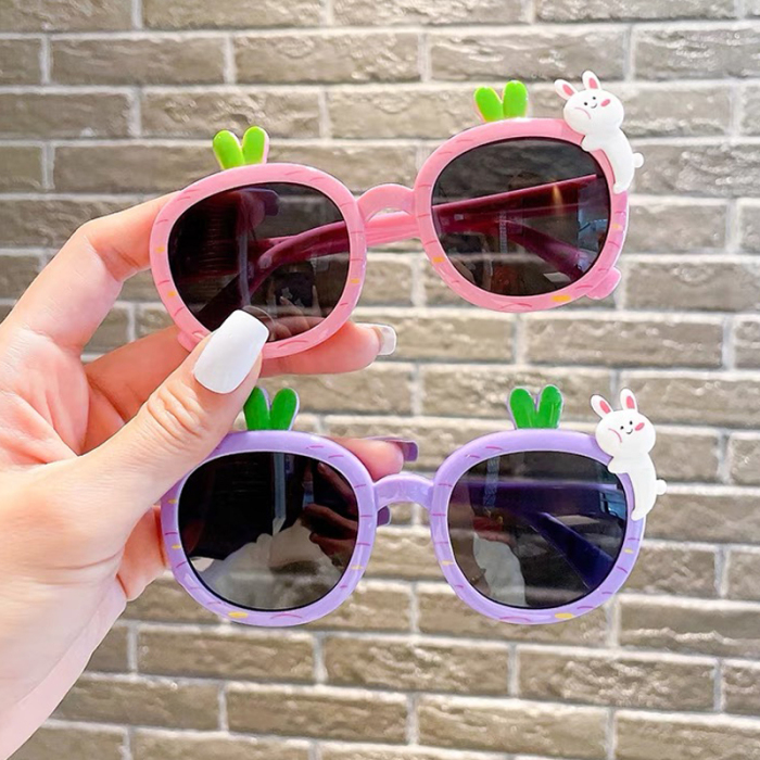 Kids Bunny Silicone Polarized Sunglasses