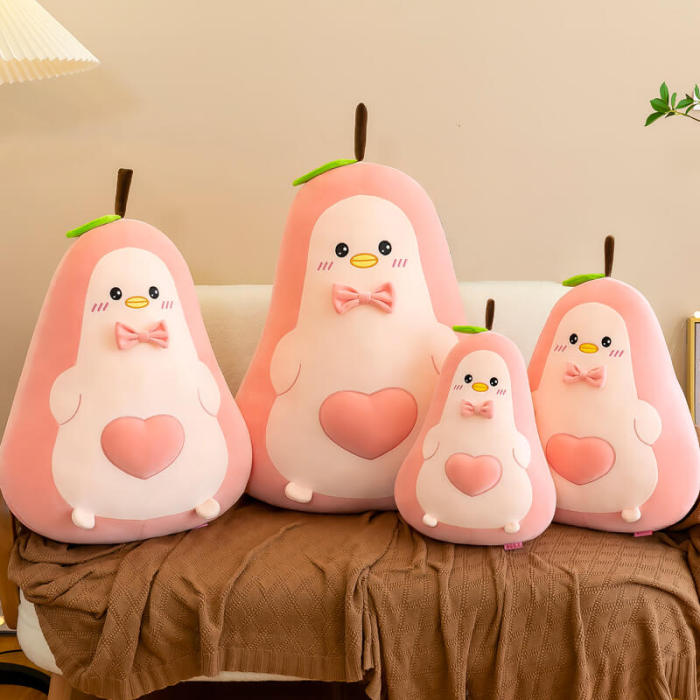 Peach Duck 15.75 inches