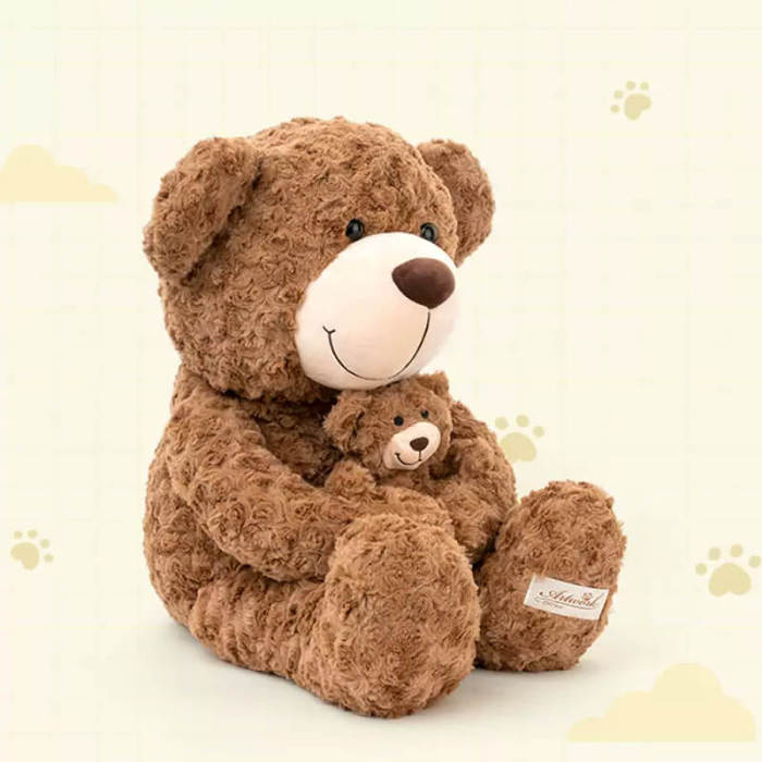 Giant Mother and Cub Bears 35.4 inches