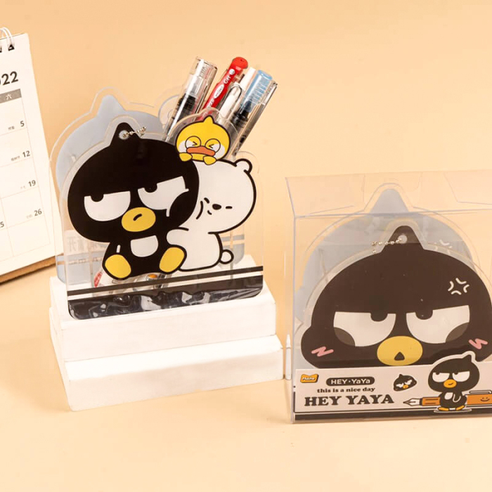 Cartoon Duck Acrylic Pen Holder