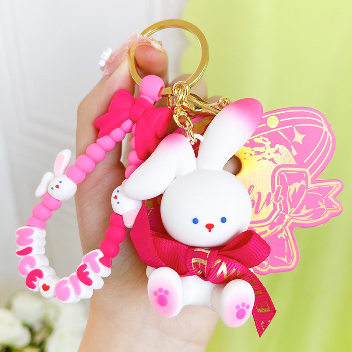 Pink Rabbit Keychain