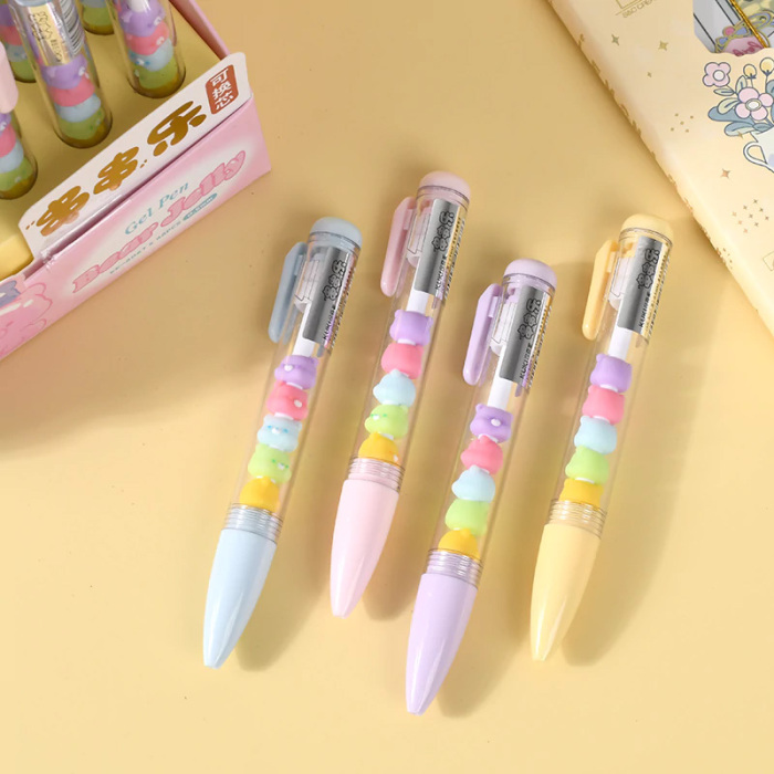 Jelly Bear Gel Pen Set - 4PCS