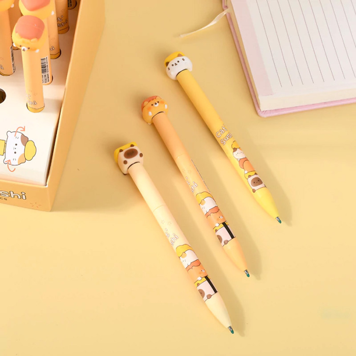 Sushi Cat Stress Relieves Gel Pen