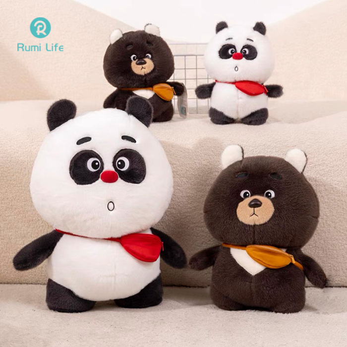 Panda Stuffed Toy with Bag 9.4Inch