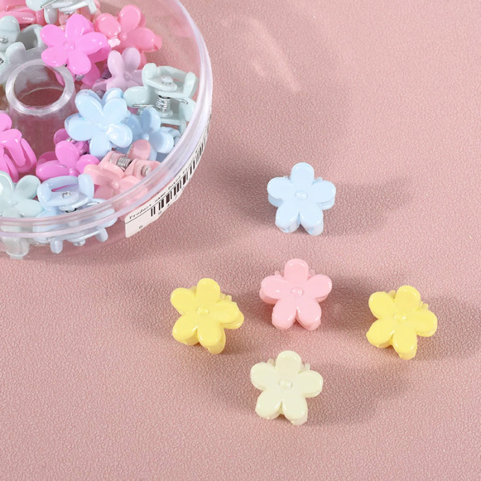 Flower Mini Claw Hair Clips Box 26PCS