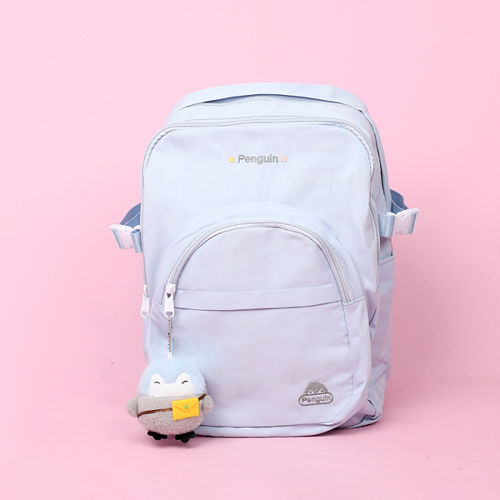 Penguin Pendant Backpack - Blue