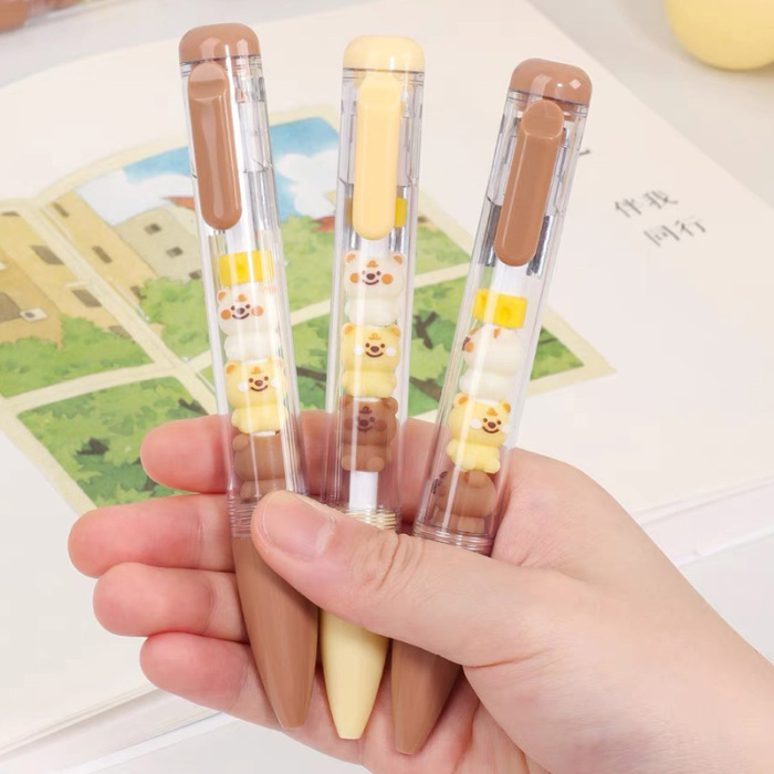 Bear Cheese Press Gel Pen