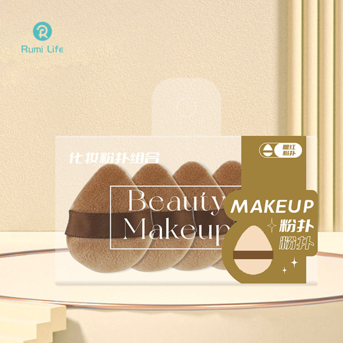 Mini Blush Powder Puff Set 5 Pcs